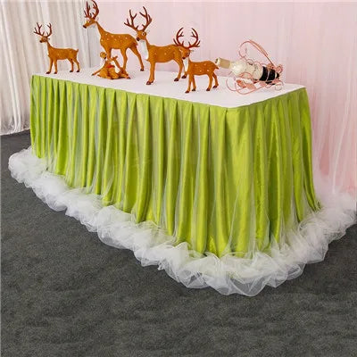 Jupe de Table Organza Volantée