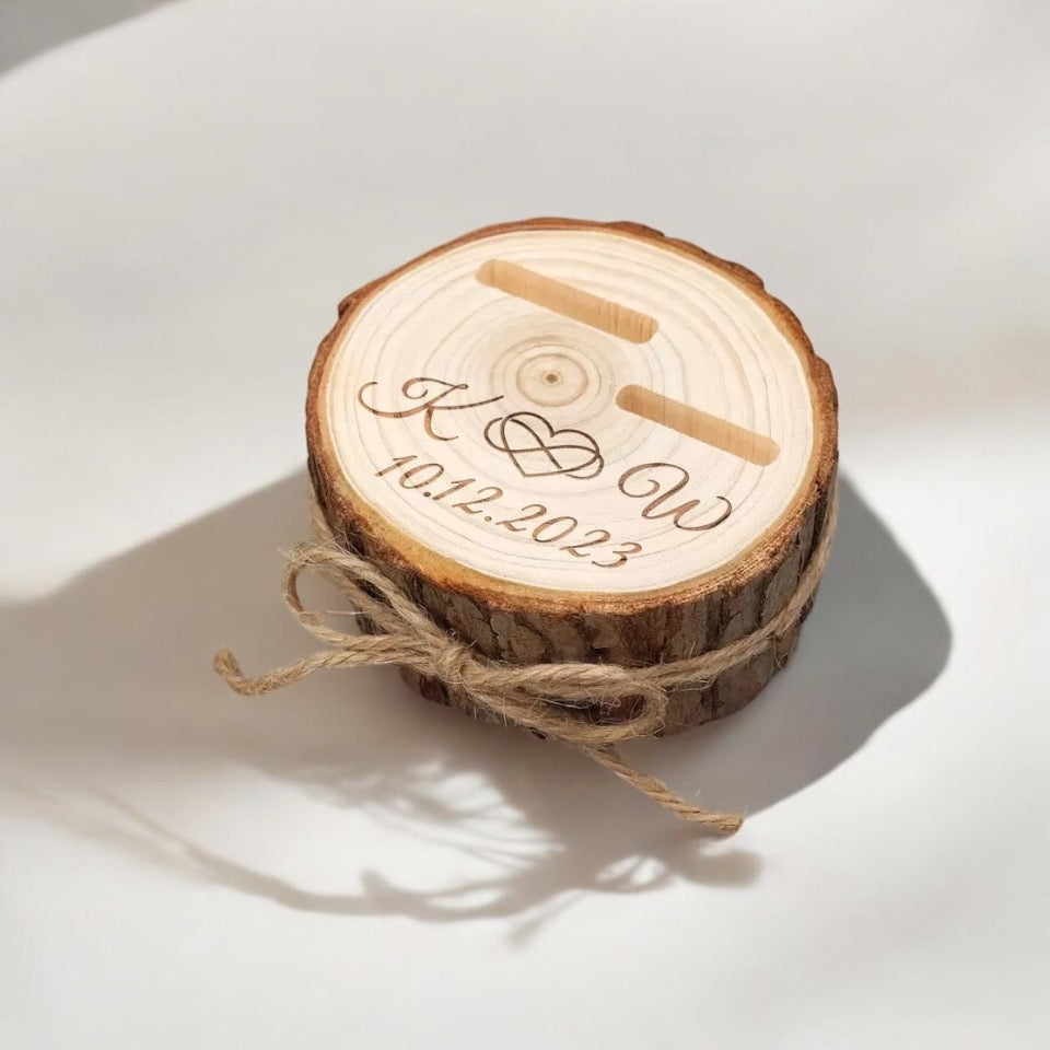 Porte alliance rondin de bois