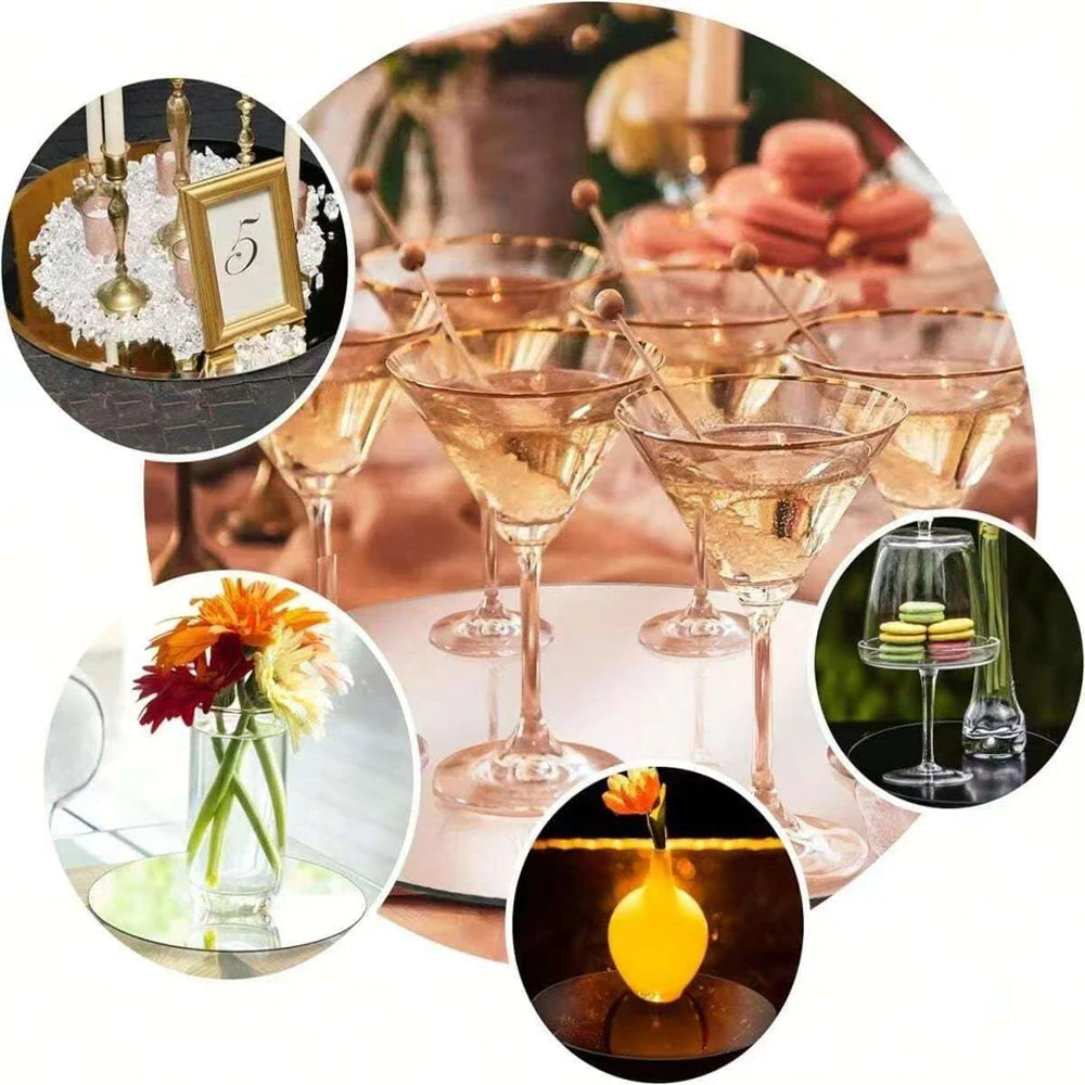 Plateaux Miroirs Ronds Mariage