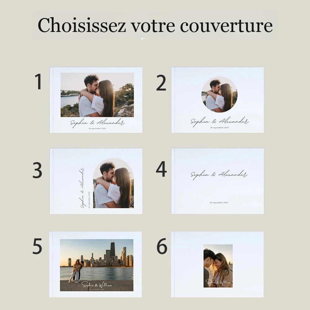 Livre d'or mariage avec photo et prénoms — vue 6