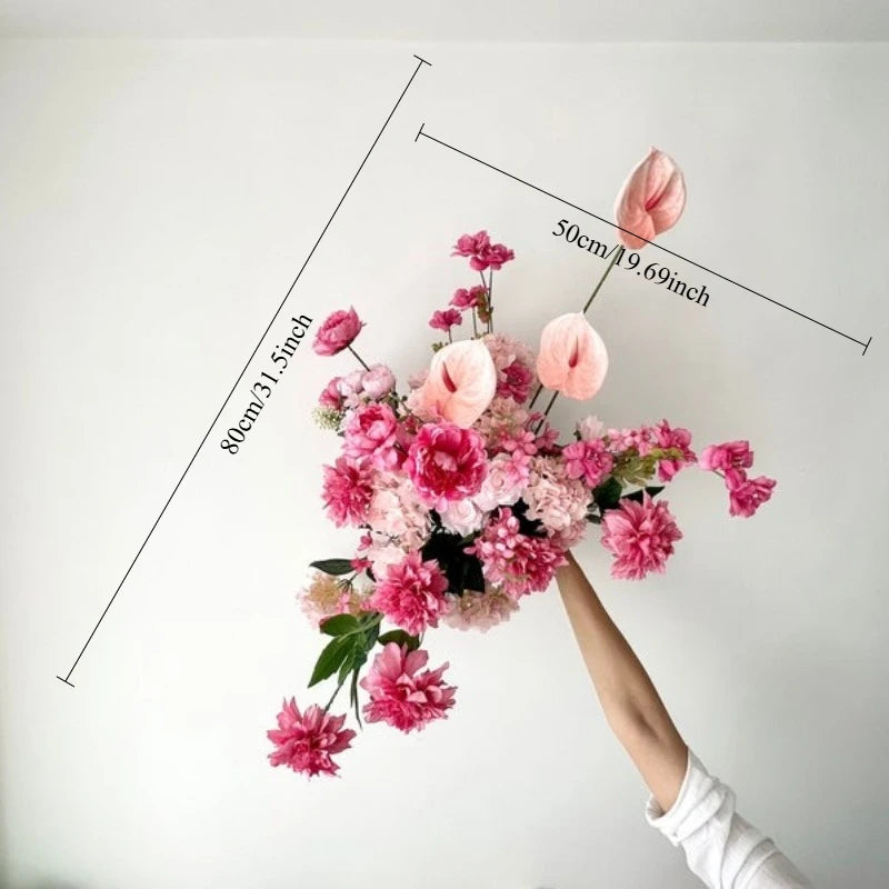 Composition Florale Arche Mariage Rose Poudré — vue 8