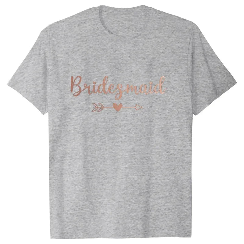 T-shirt EVJF cortège rose gold
