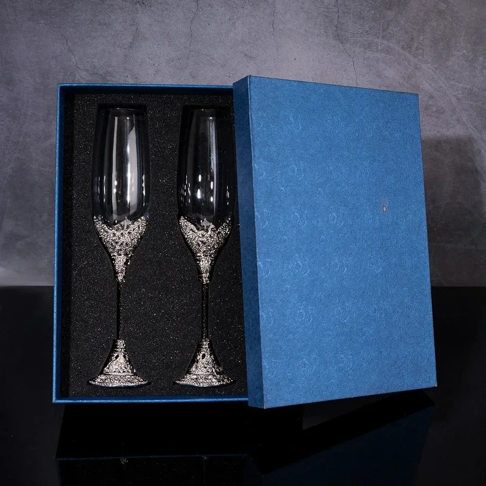 Flûte Champagne Mariage Cristal Strass — vue 12