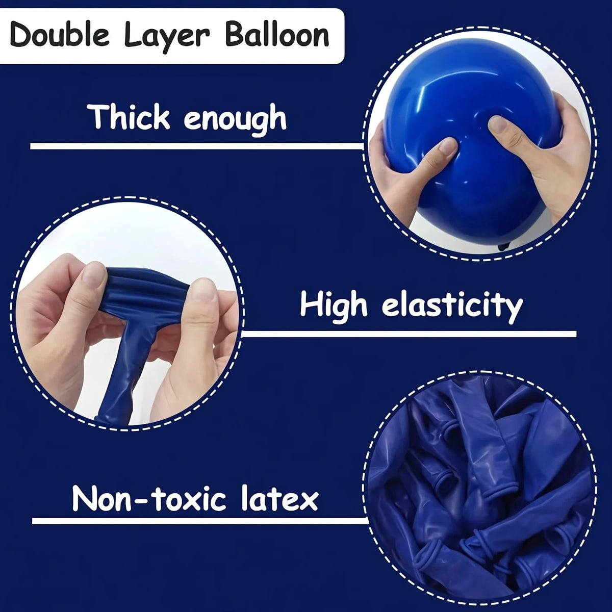 Kit Arche Ballon Mariage Bleu Roi — vue 6