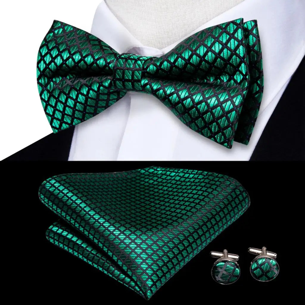 Coffret nœud papillon mariage homme vert