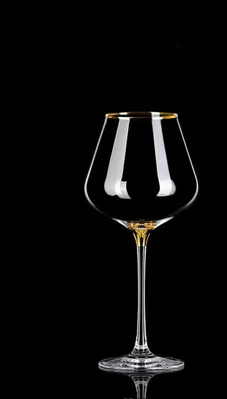 Verre à Vin Cristal Vintage Doré
