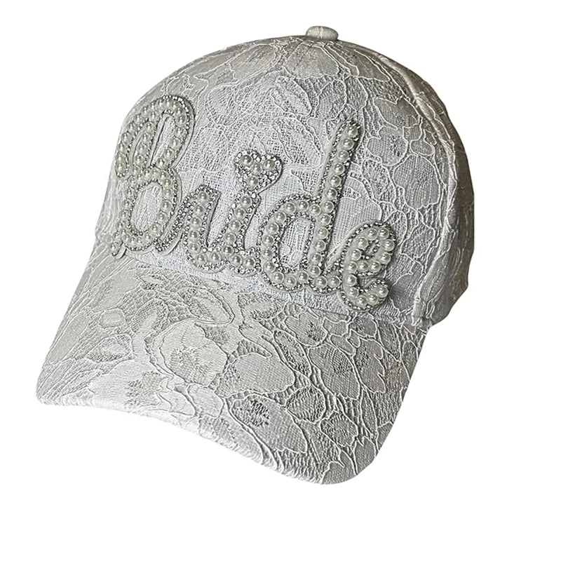 Casquette dentelle EVJF future mariée