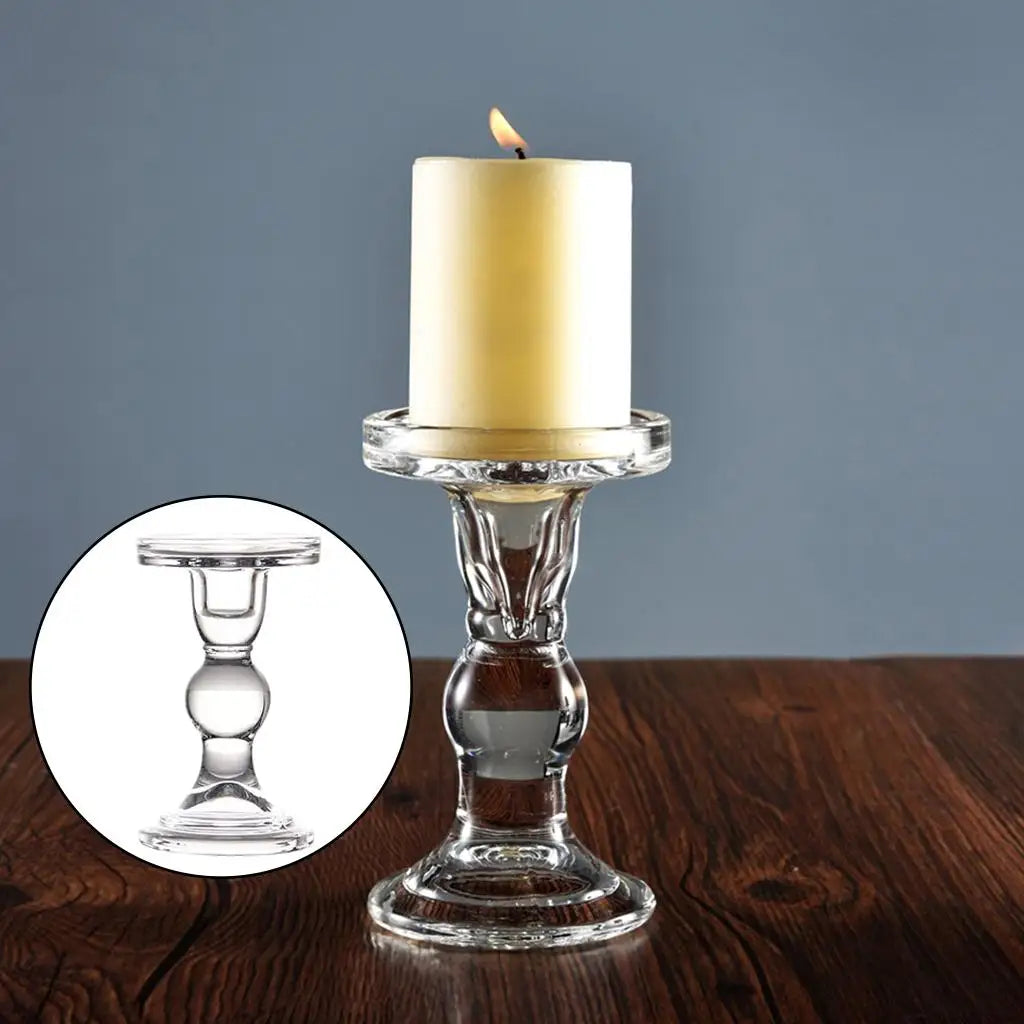 Bougeoir Mariage Verre Rétro Transparent — vue 9