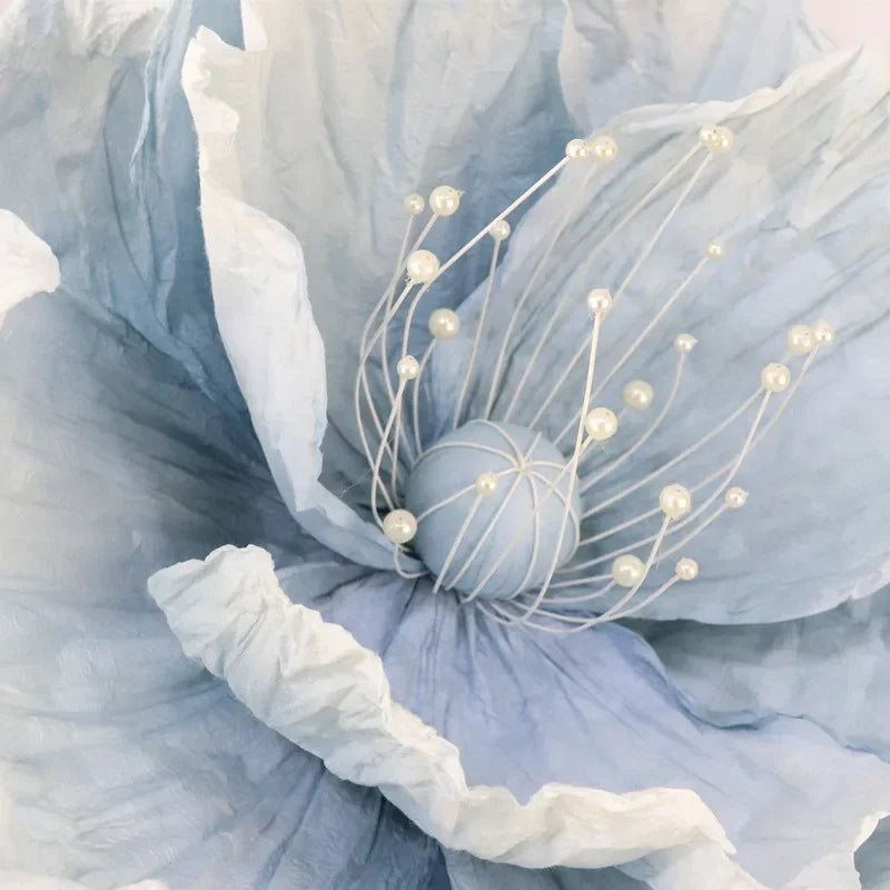 Fleur Géante Papier Coquelicot Mariage