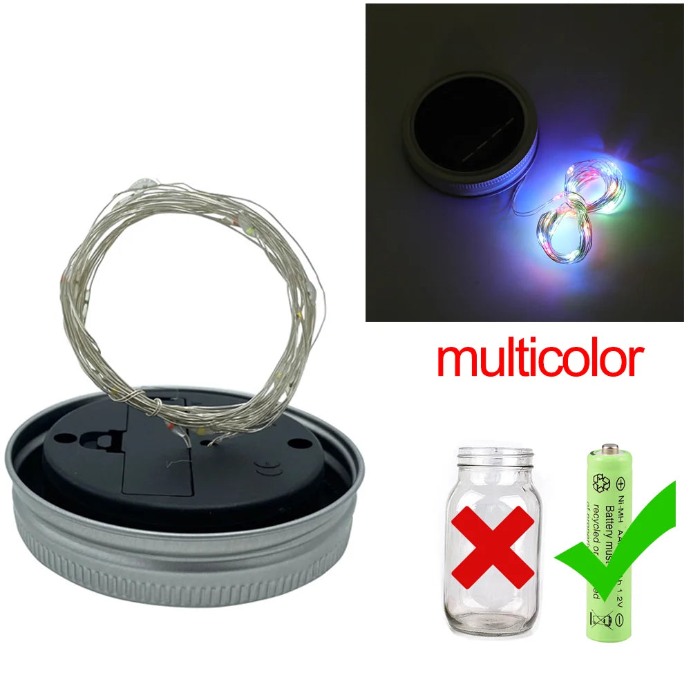 Guirlande Solaire Bocaux Lumineux
