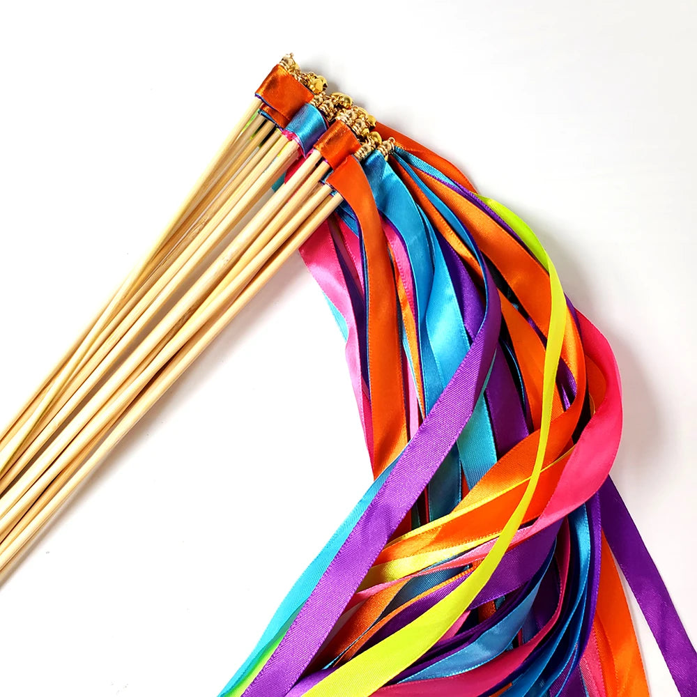 Baguettes ruban mariage multicolores