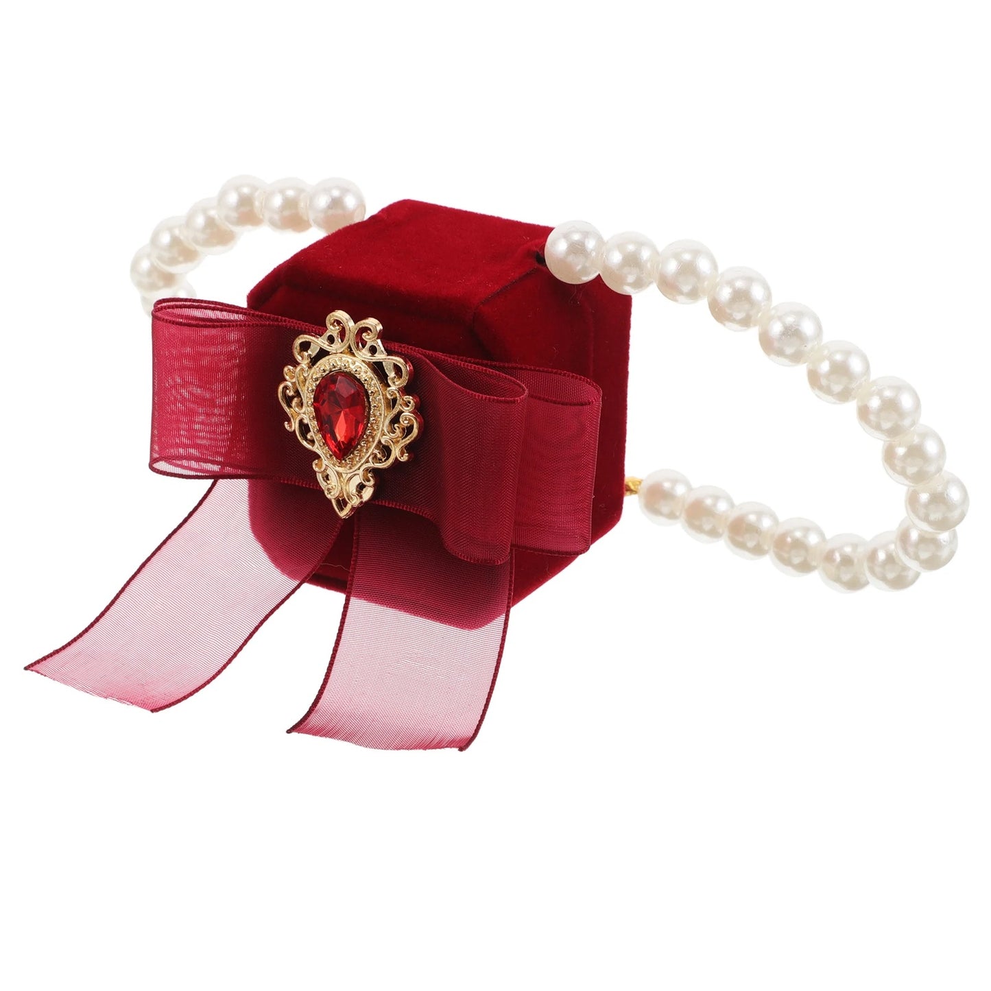 Porte alliance chien rouge