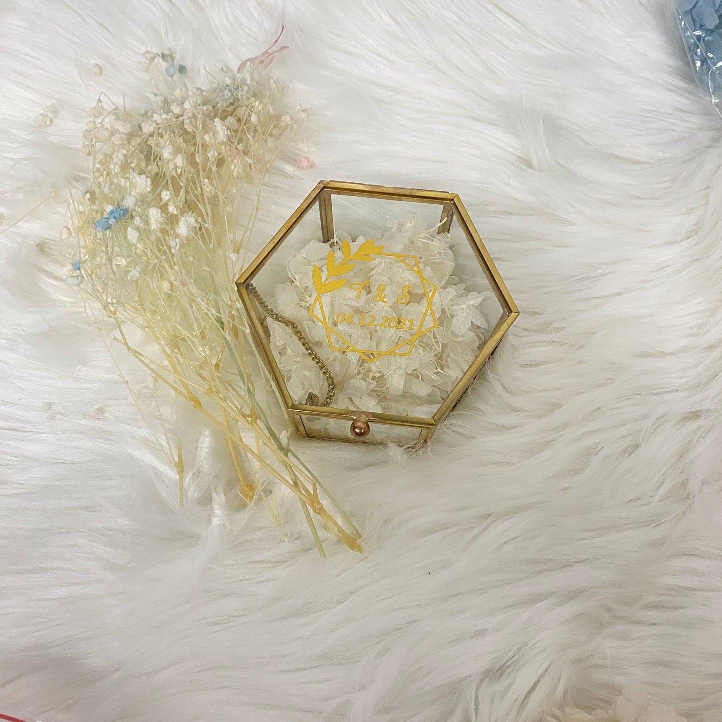 Boîte alliance verre personnalisé