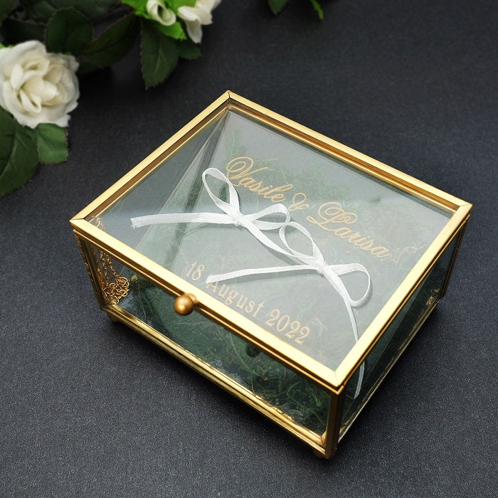 Boite alliance verre personnalisé