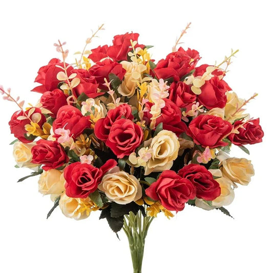 Bouquet de fleurs artificielles en soie pour un mariage