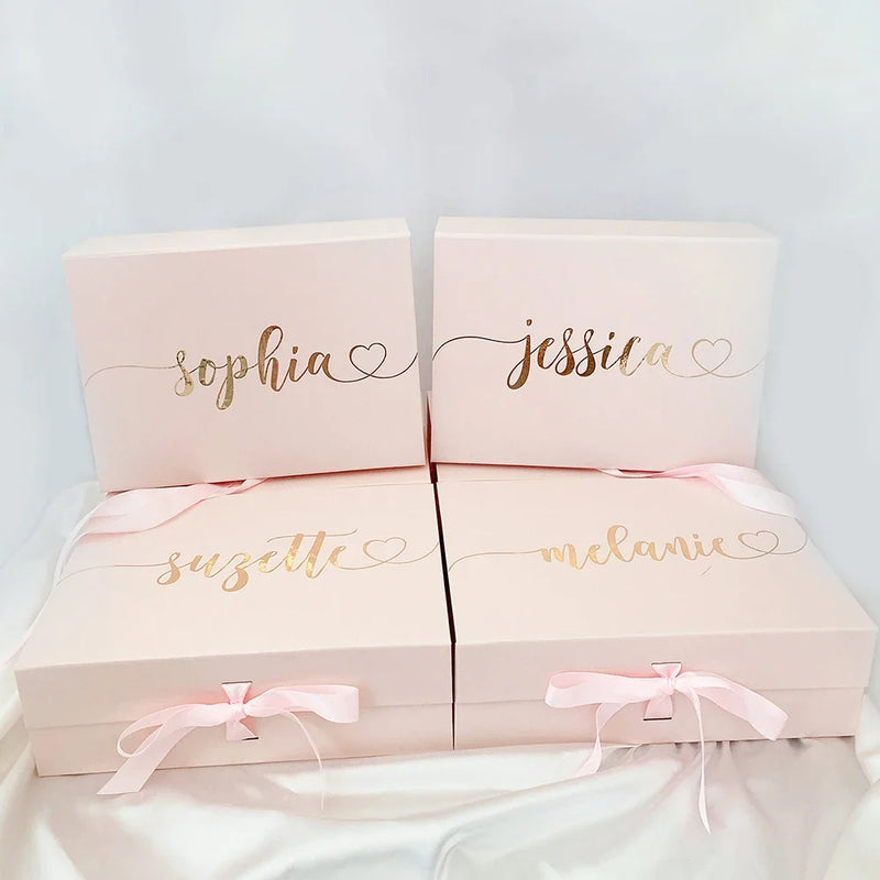 Coffret cadeau personnalisé pour témoin et demoiselle d'honneur