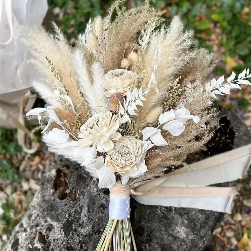 Bouquet de mariée conservé après le mariage