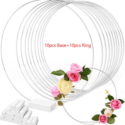 10 cerceaux floraux centre de table — vue 8