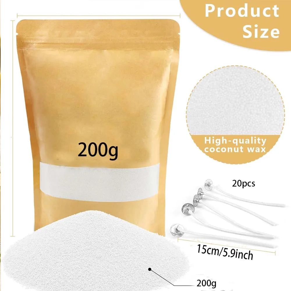 Kit bougie cire perlée 20 mèches — vue 5