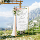 Support Plan de Table Mariage Métal 180 cm