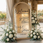 Sticker Panneau Bienvenue Mariage Personnalisé Miroir
