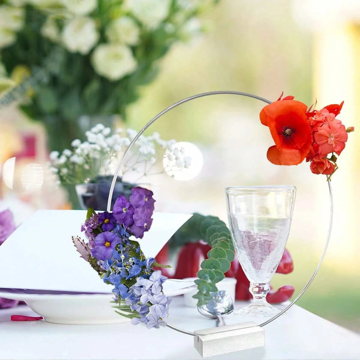 10 cerceaux floraux centre de table — vue 3