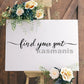 Stickers Plan de Table Mariage Vinyle Adhésif