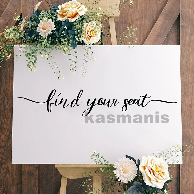Stickers Plan de Table Mariage Vinyle Adhésif