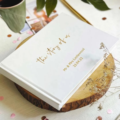 Livre d'or mariage personnalisé couverture rigide