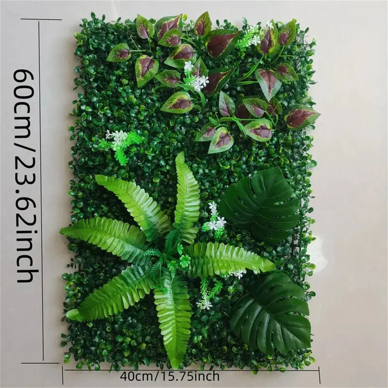 Mur Végétal Artificiel Mariage Décor Feuillage — vue 2