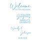 Sticker Panneau Bienvenue Mariage Personnalisé Miroir