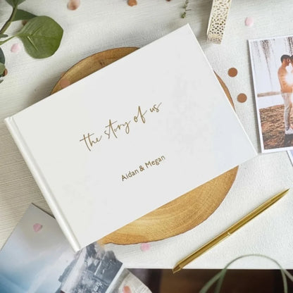 Livre d'or mariage personnalisé couverture rigide