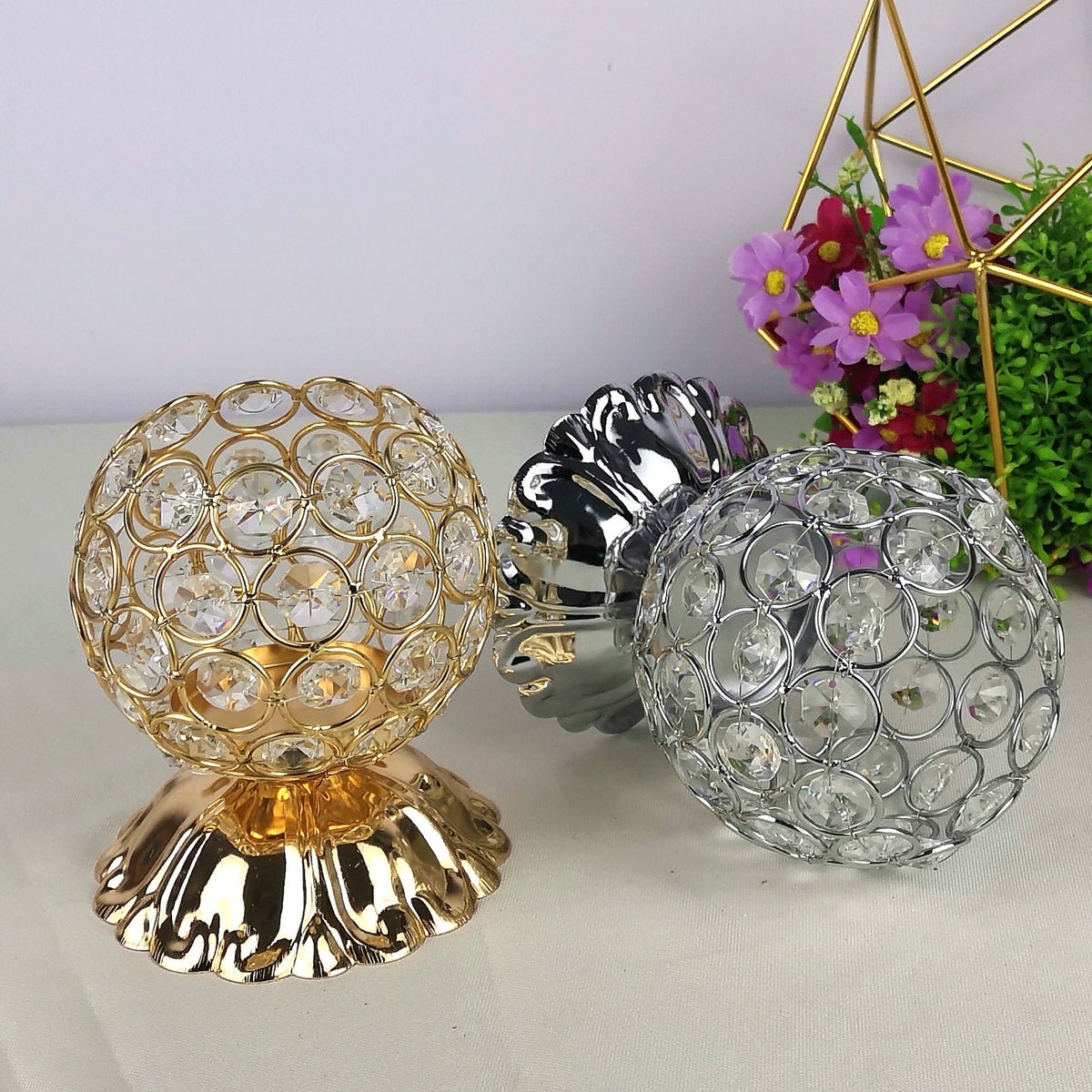Bougeoir Mariage en Cristal