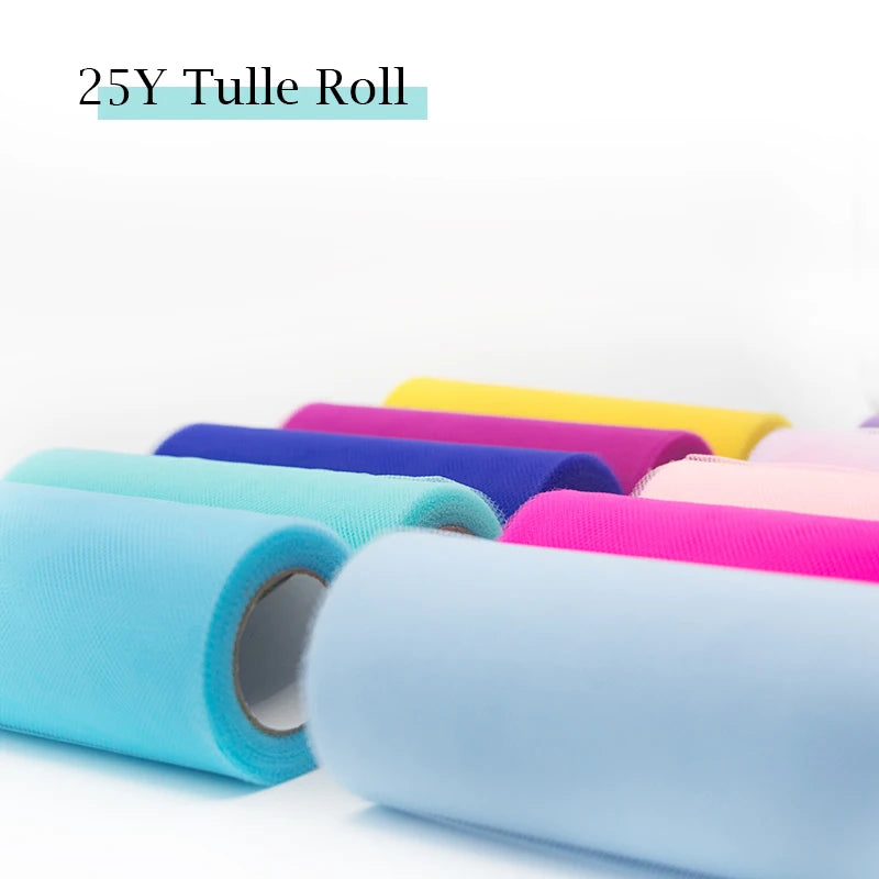 Rouleau de Tulle Mariage 15 cm - 40 Coloris