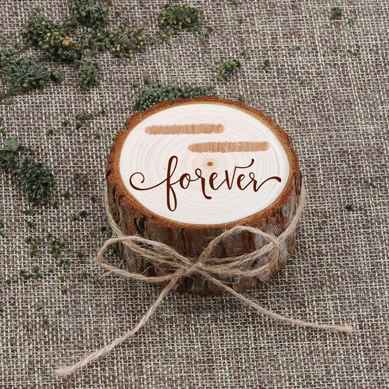 Boîte alliance champêtre bois personnalisée — vue 5