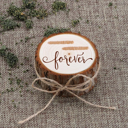 Boîte alliance champêtre bois personnalisée — vue 5