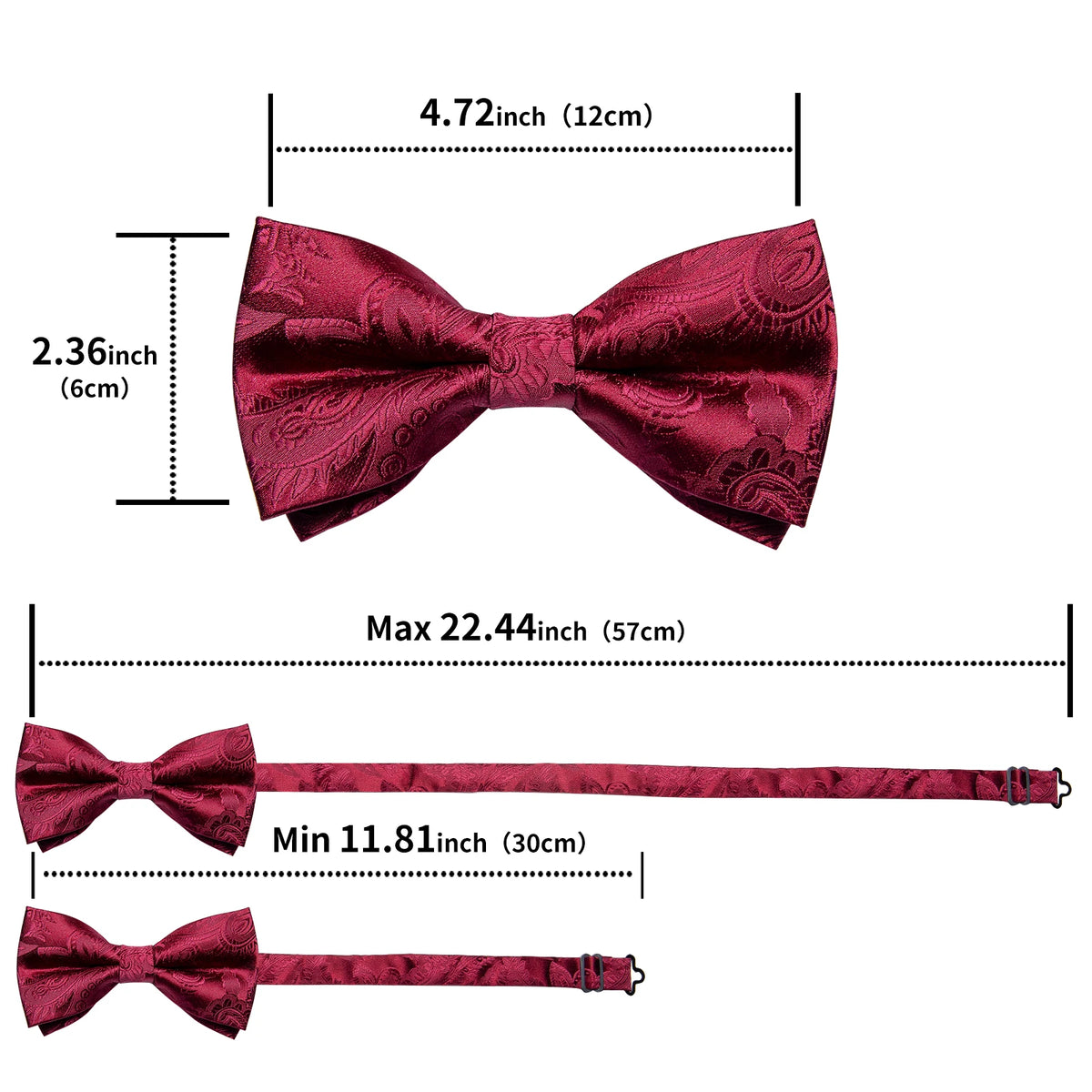Nœud papillon mariage homme 4 pièces — vue 2