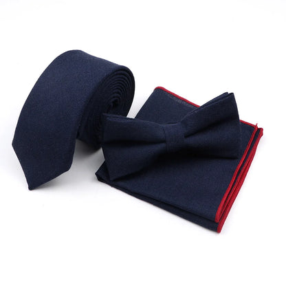 Cravate Mariage Lin et Nœud Papillon — vue 15