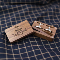 Bouton de manchette bois