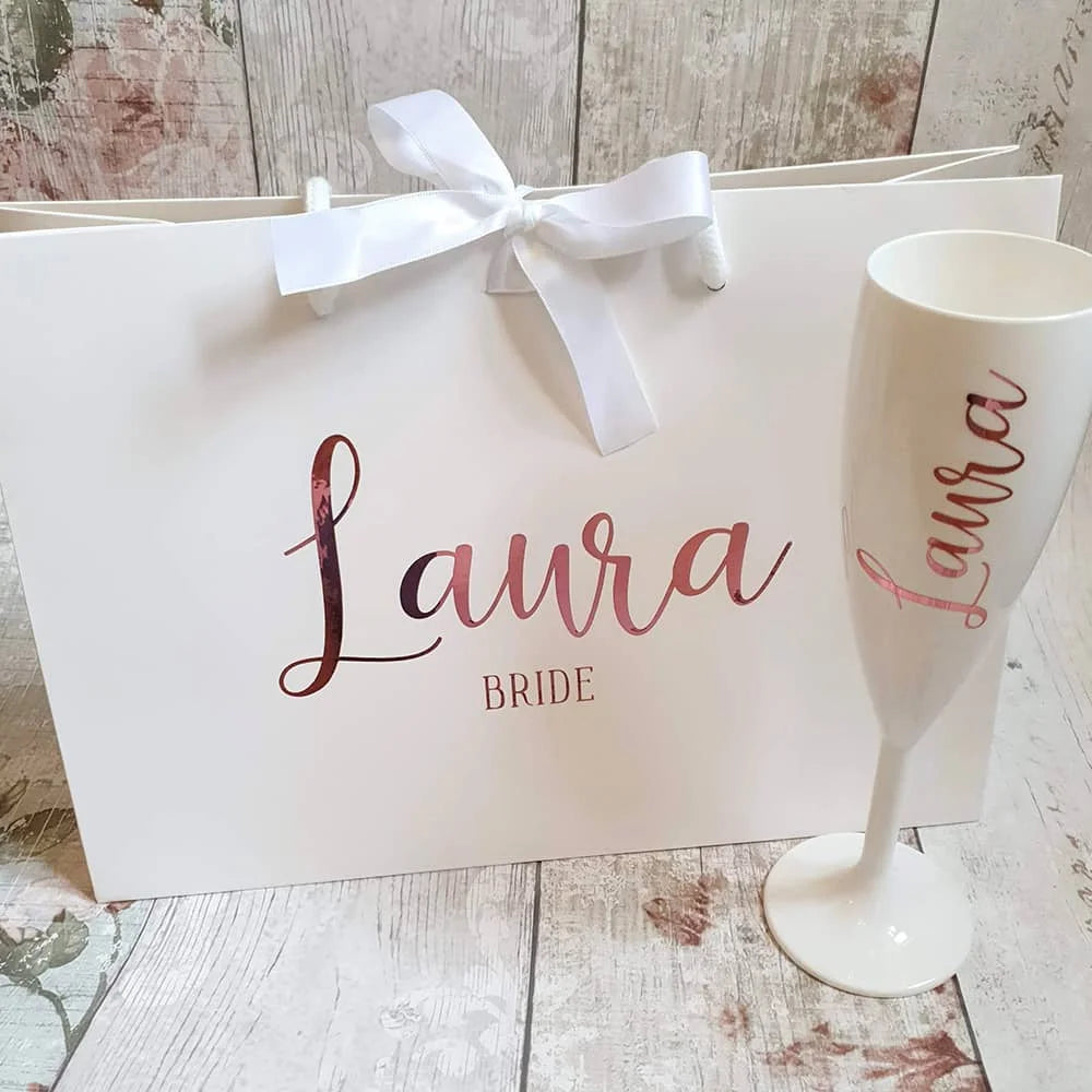 Flûte champagne mariage personnalisée prénom
