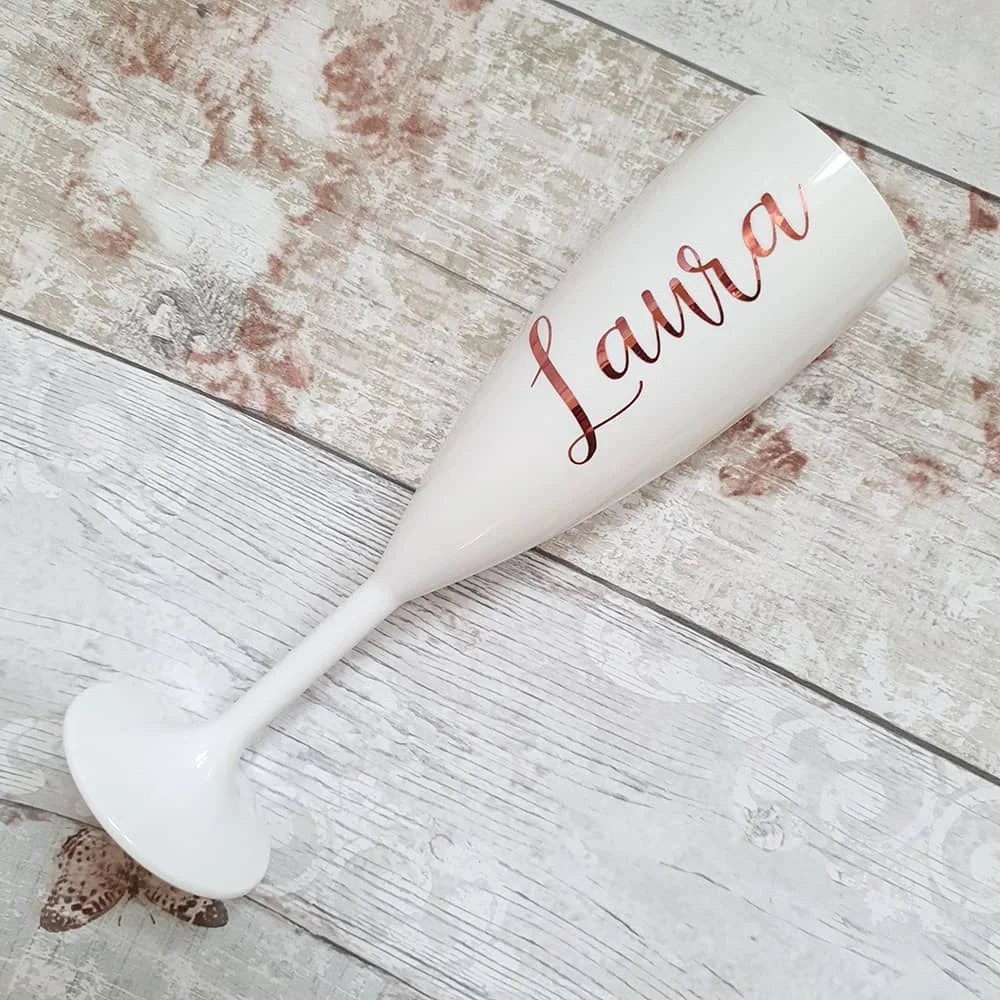 Flûte champagne mariage personnalisée prénom
