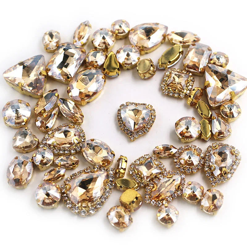Strass à coudre robe de mariée 50 pièces