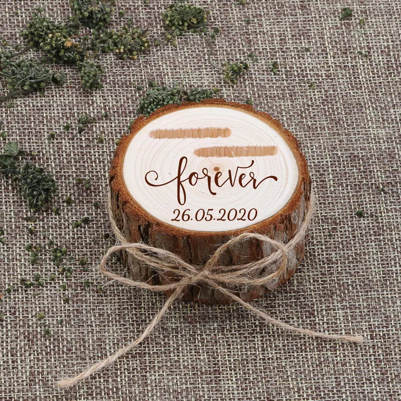 Boîte alliance champêtre bois personnalisée — vue 4