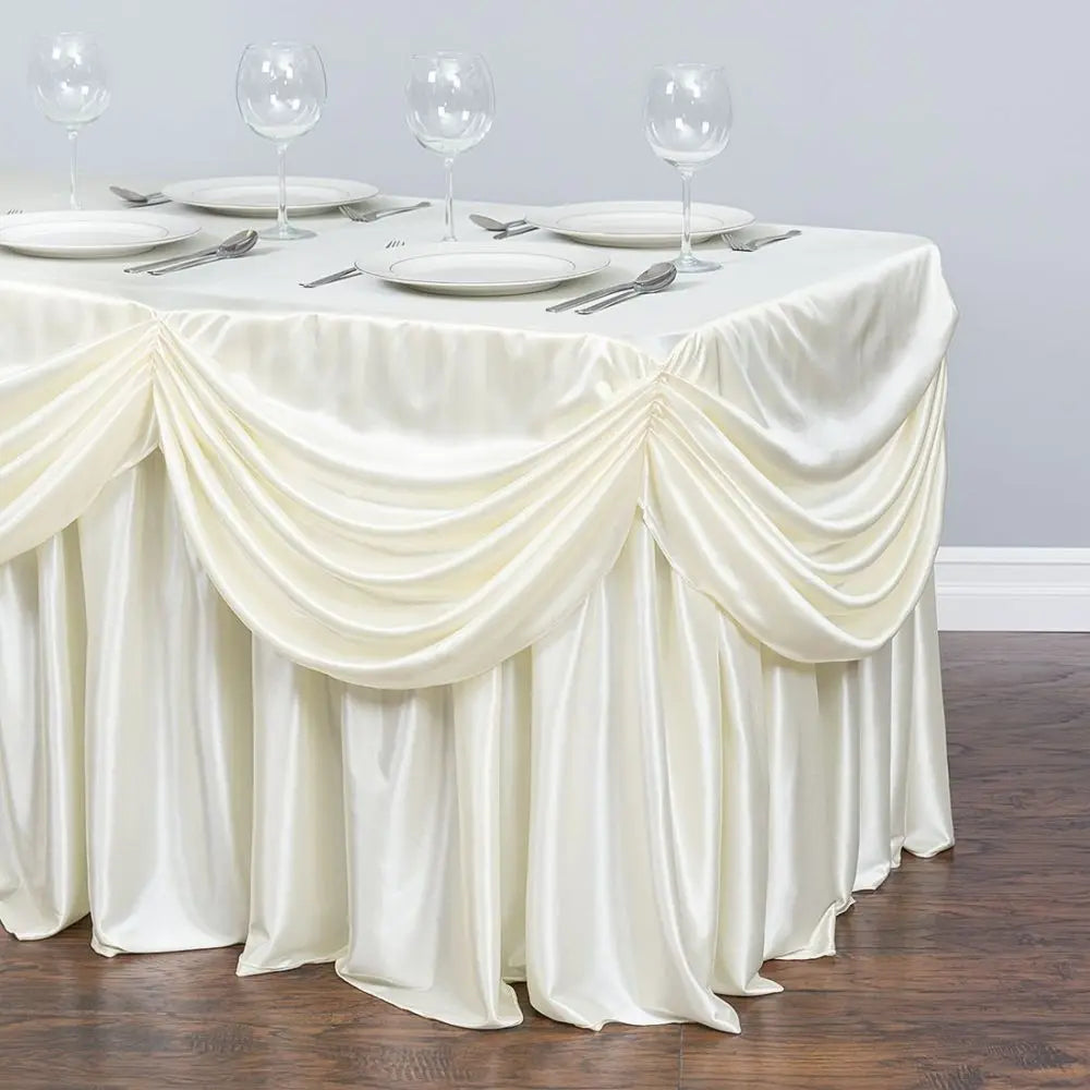 Jupe de Table Plissée Drapée
