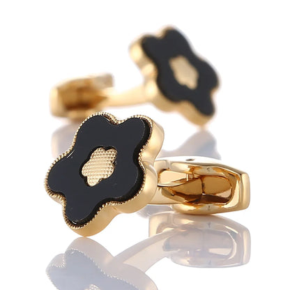 Boutons de manchette mariage motif floral