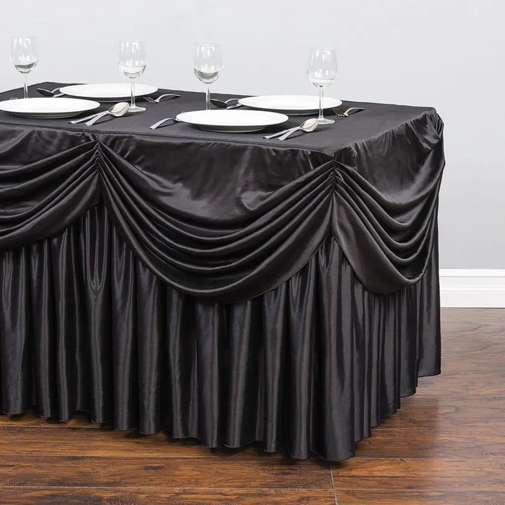 Jupe de Table Plissée Drapée