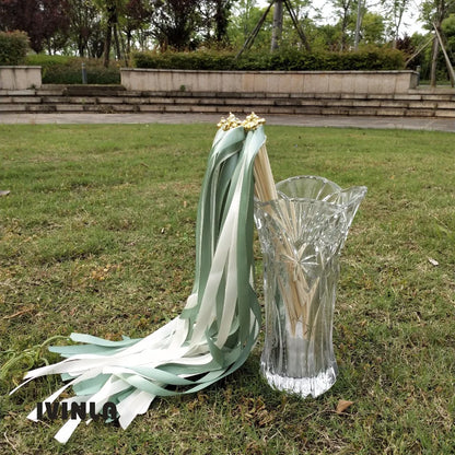 Baguettes ruban mariage satin bicolore