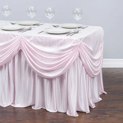 Jupe de Table Plissée Drapée