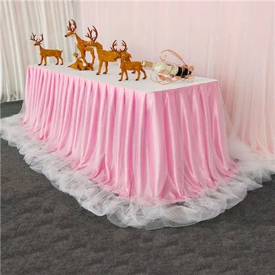Jupe de Table Organza Volantée