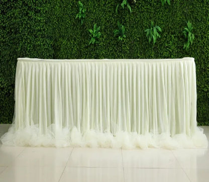 Jupe de Table Organza Volantée